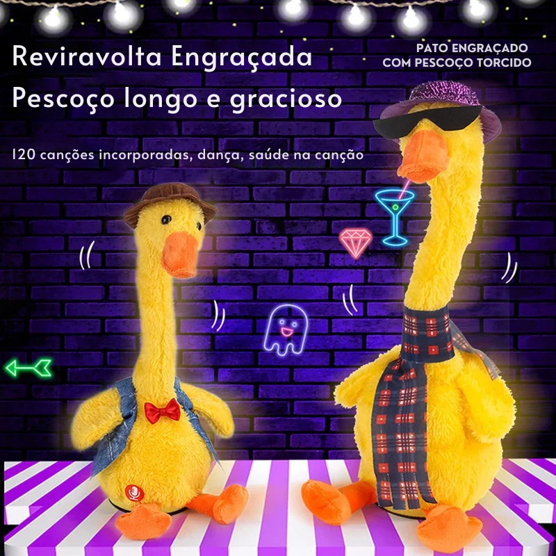🦆✨ PatoMágico™ – O companheiro ideal para bebés! Canta, dança e repete tudo para despertar e divertir os mais pequeninos. 🎶💛